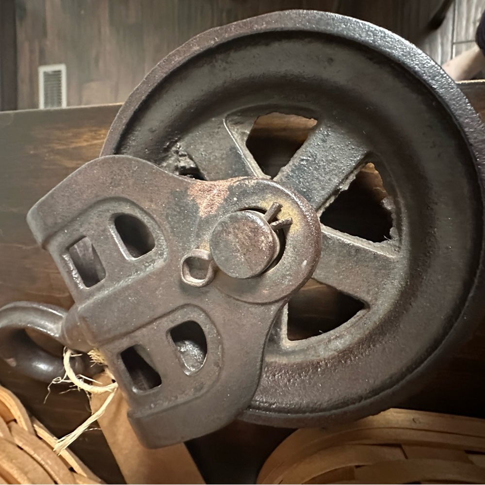 Antique pulley
